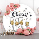 Prost Gold Sekt Musik Runden Geburtstag Hintergrund